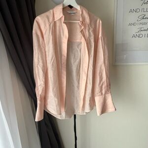 H&M Edition Blush Pink Button-Down Shirt